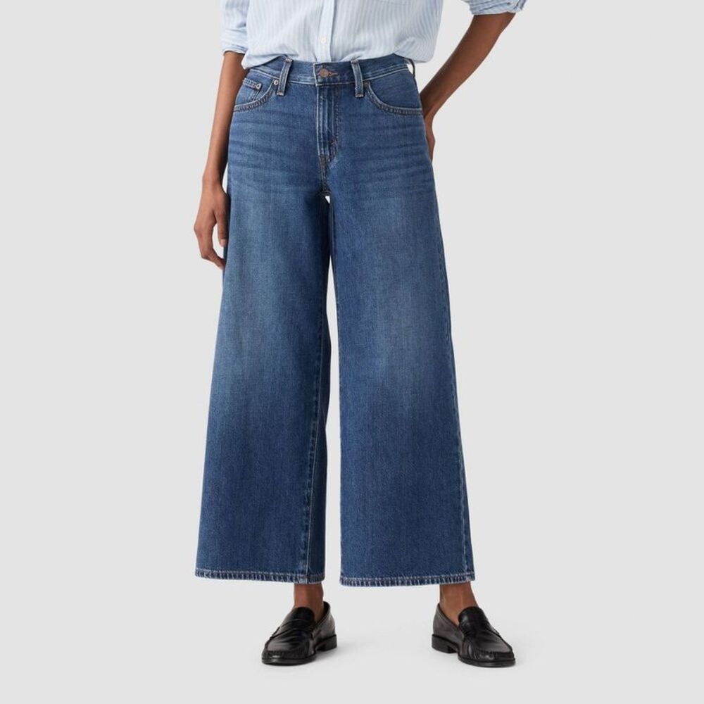Levi's Women's Middy Wide Leg Ankle Jeans - Kiss Goodbye 25